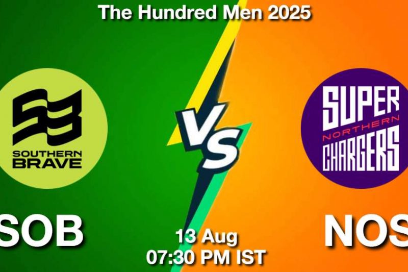 The Hundred Men: SOB vs NOS Match Preview, Dream11 Prediction, Fantasy Tips and Pitch Report