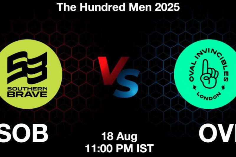 The Hundred Men: SOB vs OVI Match Preview, Dream11 Prediction, Fantasy Tips and Pitch Report