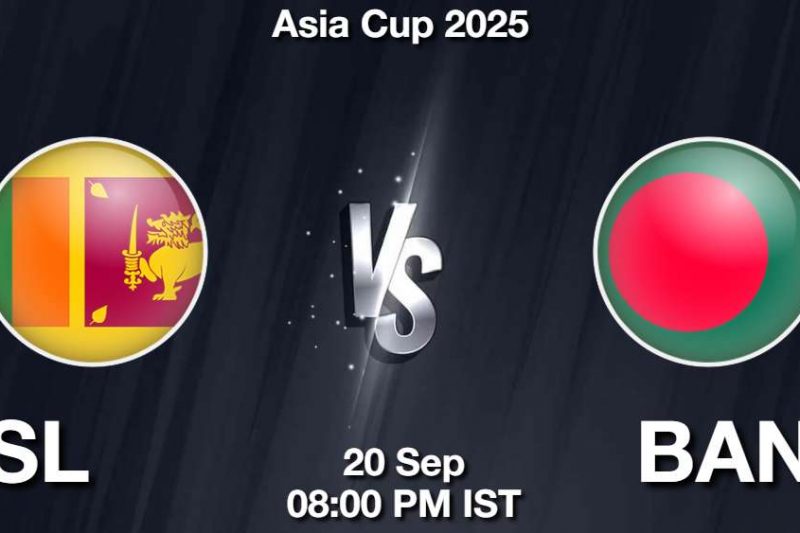 SL vs BAN Match Preview, Prediction, Pitch and Weather Report