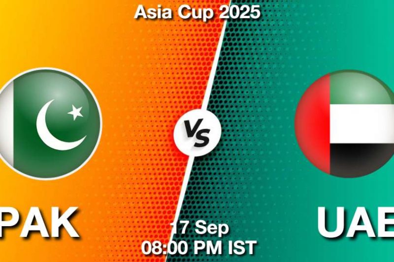 PAK vs UAE Match Preview, Prediction, Pitch and Weather Report