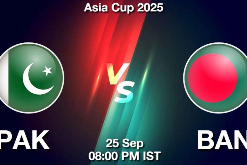 Asia Cup 2025: PAK vs BAN Match Preview, Prediction, Pitch and Weather Report