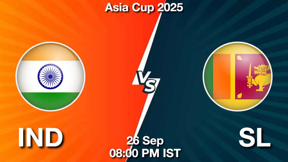 IND vs SL